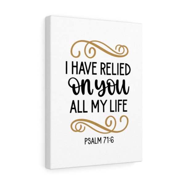 Scripture Canvas Relied On You Psalm 71:6 Christian Bible Verse Meaningful Framed Prints, Canvas Paintings - Image 5