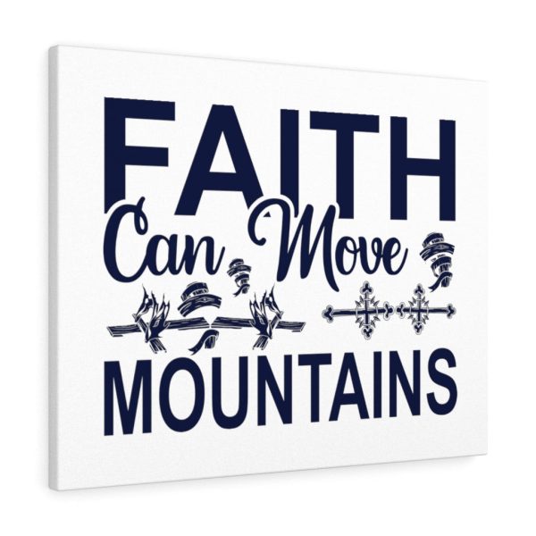 Scripture Canvas Faith Can Move Mountains Christian Wall Art Meaningful Framed Prints, Canvas Paintings