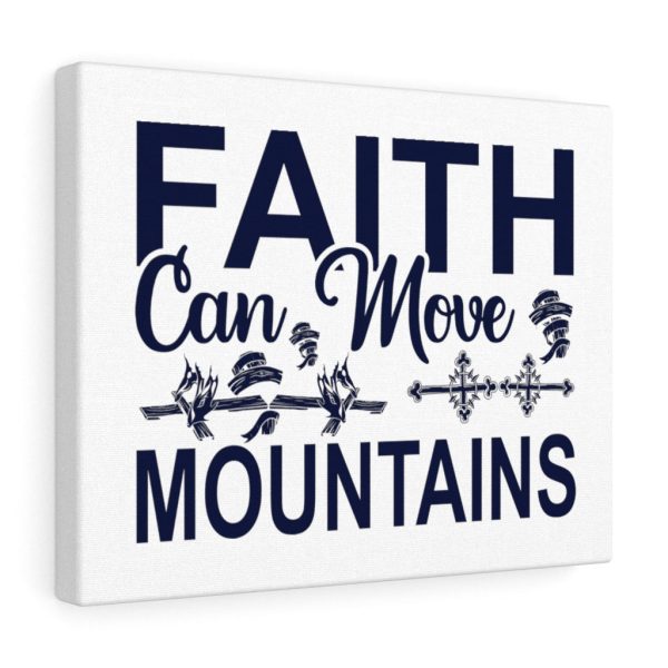 Scripture Canvas Faith Can Move Mountains Christian Wall Art Meaningful Framed Prints, Canvas Paintings - Image 2