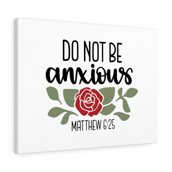 Scripture Canvas Do Not Be Anxious Matthew 6:25 Christian Bible Verse Meaningful Framed Prints, Canvas Paintings - Image 4