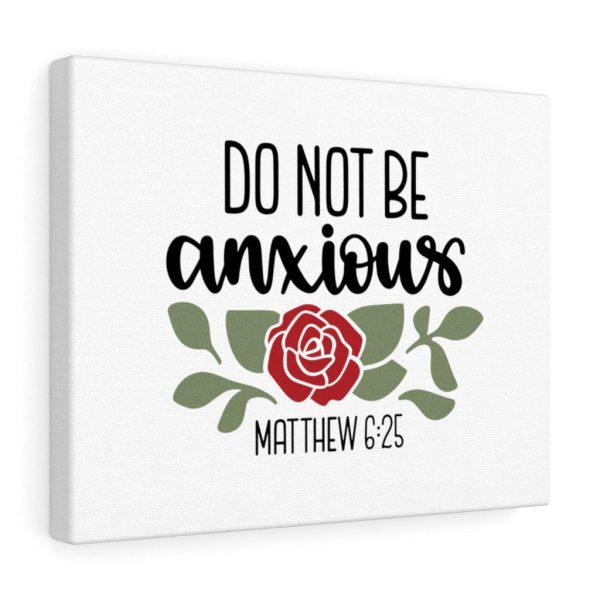 Scripture Canvas Do Not Be Anxious Matthew 6:25 Christian Bible Verse Meaningful Framed Prints, Canvas Paintings - Image 2