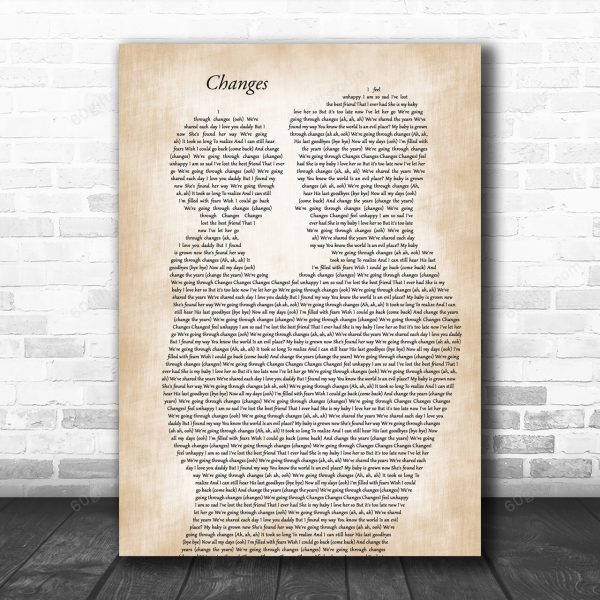 Ossy Osborne and Kelly Osborne Changes Father & Child Song Lyric Art Print - Canvas Print Wall Art Home Decor