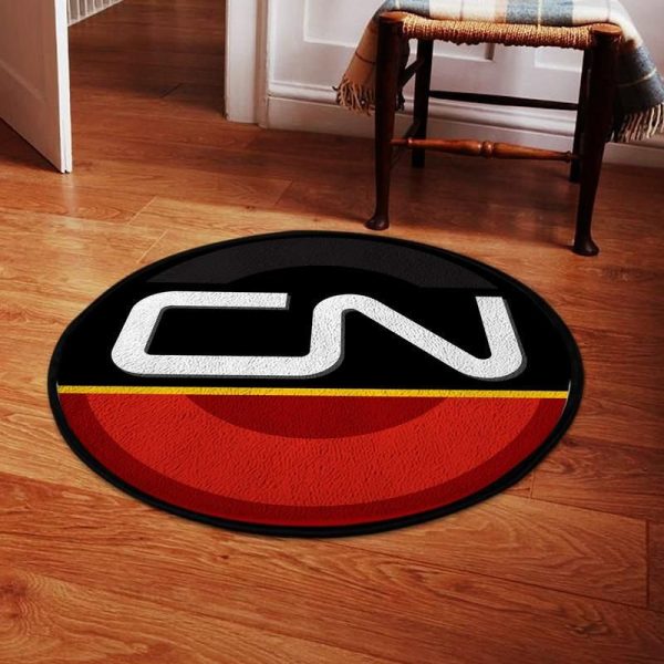 Cn Canadian National Railway Living Room Round Mat Circle Rug