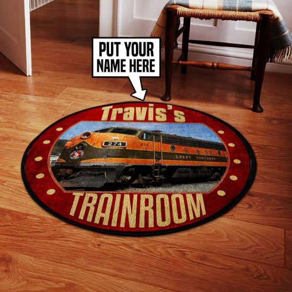 Personalized Gnr Great Northern Railway Living Room Round Mat Circle Rug - Image 2