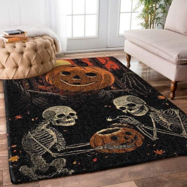 Halloween Scary Skull Horror Area Rug Carpet Area Rug Carpet Carpet