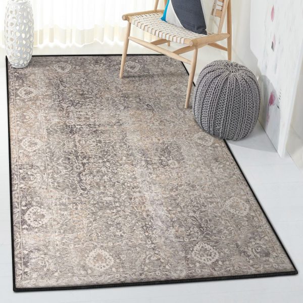 Rock Loloi Homage Hom 03 Stone Ivory Rectangle Rugs Washable Area Rug Non-Slip Carpet For Living Room Bedroom