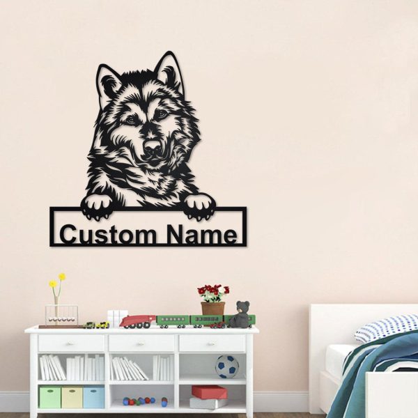 Personalized Alaskan Malamute Metal Sign,alaskan Malamute Metal Wall A - Image 3