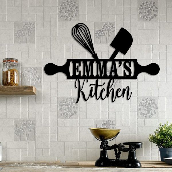 Personalized Name Cooking Chef Metal Sign, Custom Restaurant, Metal La - Image 3