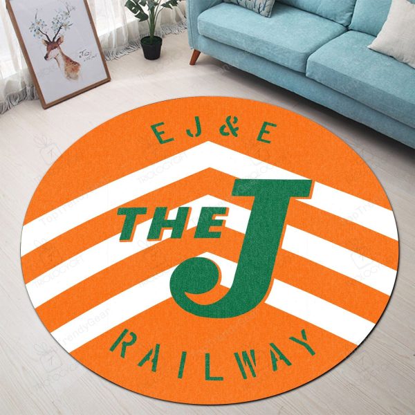 The J Joliet And Eastern Railway Round Mat Round Floor Mat Room Rugs Carpet Outdoor Rug Washable Rugs - Image 3