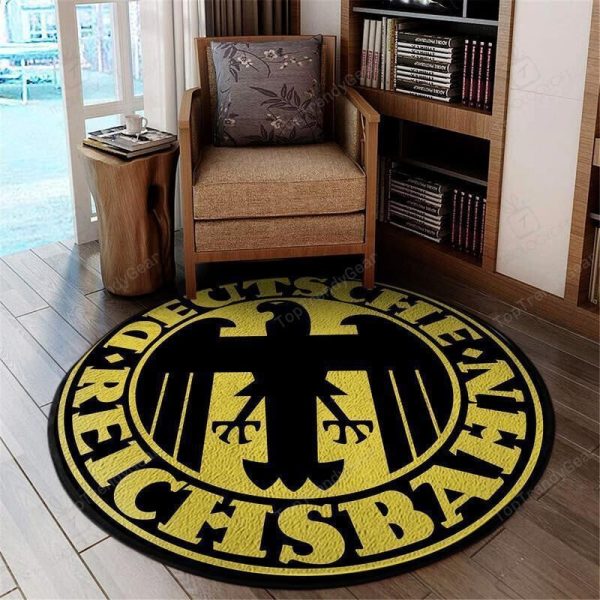 Drg Round Mat Deutsche Reichsbahn Gesellschaft Round Floor Mat Room Rugs Carpet Outdoor Rug Washable Rugs - Image 2