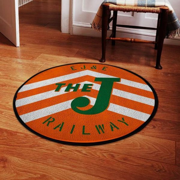 Eje Round Mat Eje Elgin Joliet And Eastern Railroad Round Floor Mat Room Rugs Carpet Outdoor Rug Washable Rugs