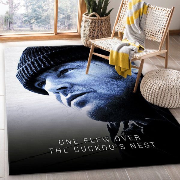 One Flew Rug Art Painting Movie Rugs Rectangle Area Rugs Carpet For Living Room, Bedroom, Kitchen Rugs, Non-Slip Carpet Rp123578 Print